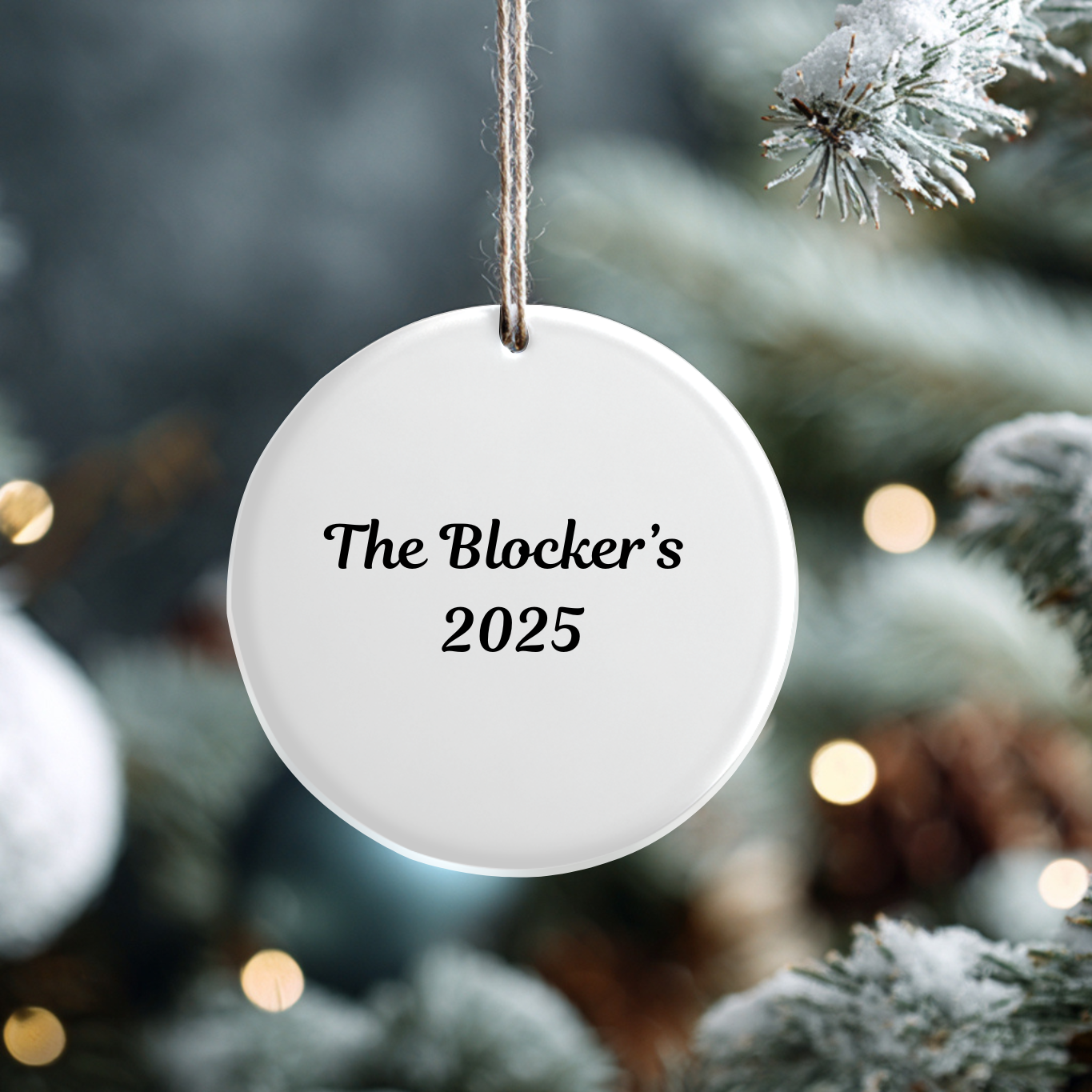 Custom Acrylic Family Photo Cartoon Ornament