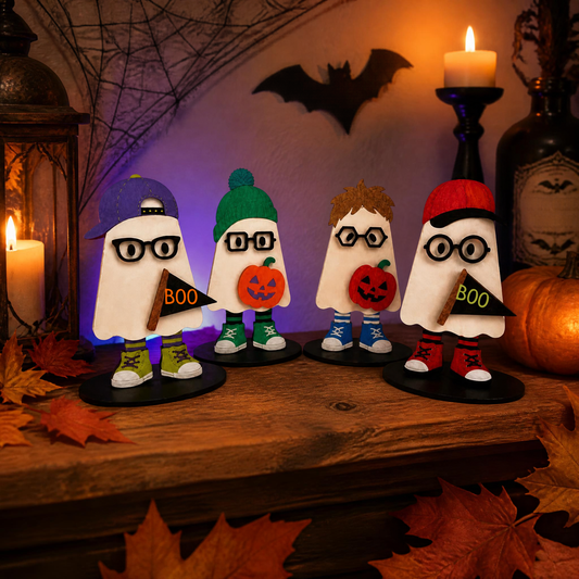 DIY Boy Ghost Wood Kits