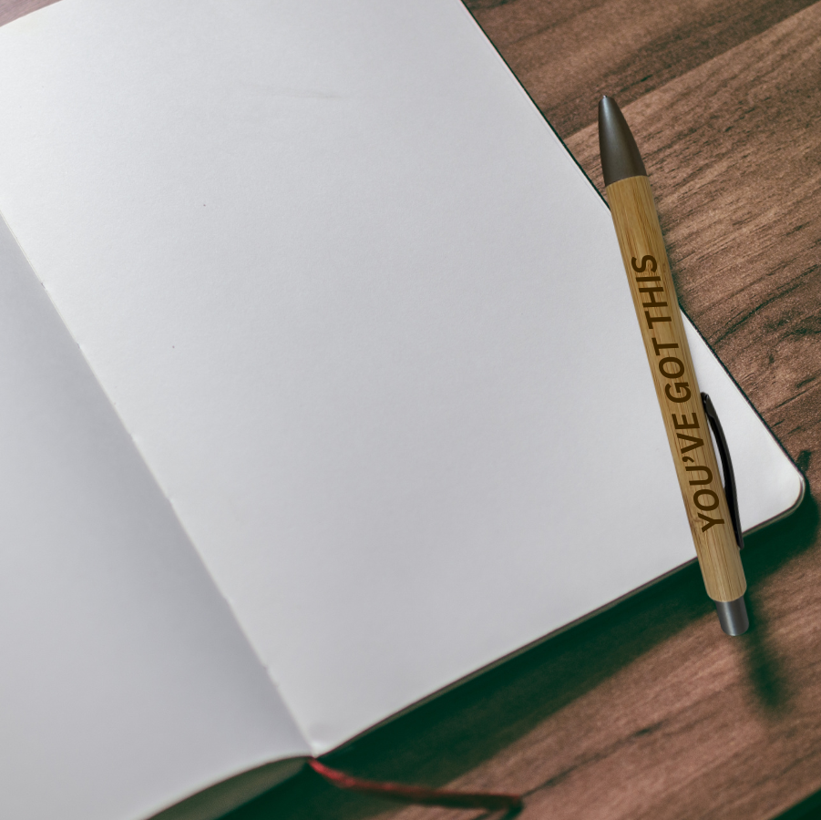 Sarcastic & Motivational Bamboo Pens - Black Ink
