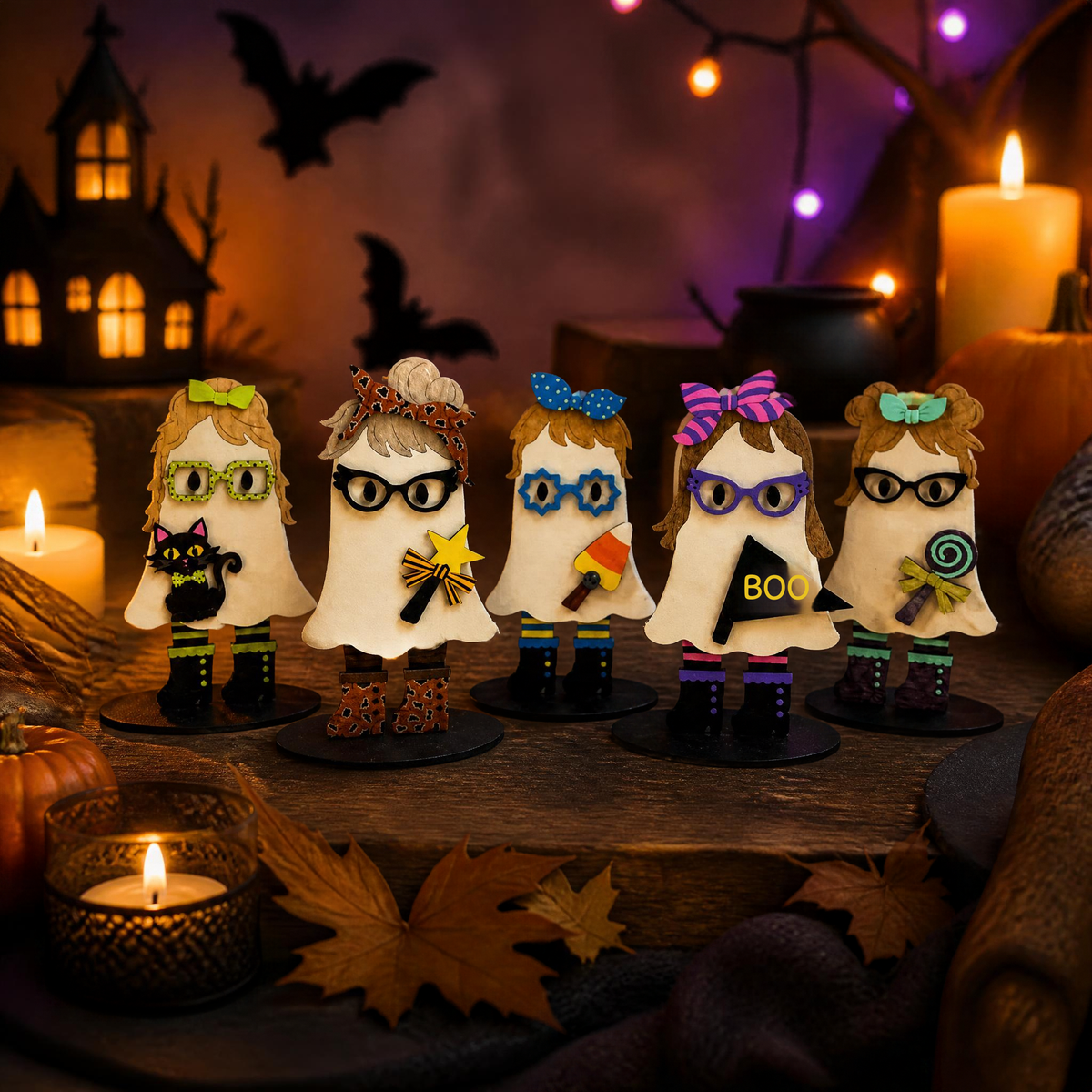 DIY Girl Ghost Wood Kits