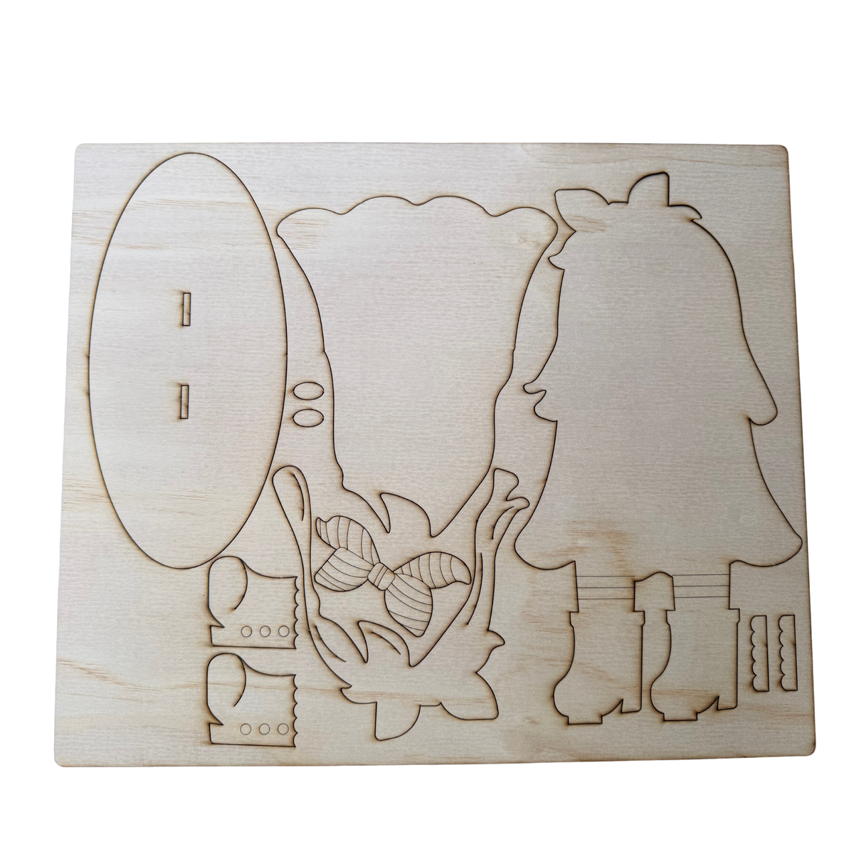 DIY Boy Ghost Wood Kits